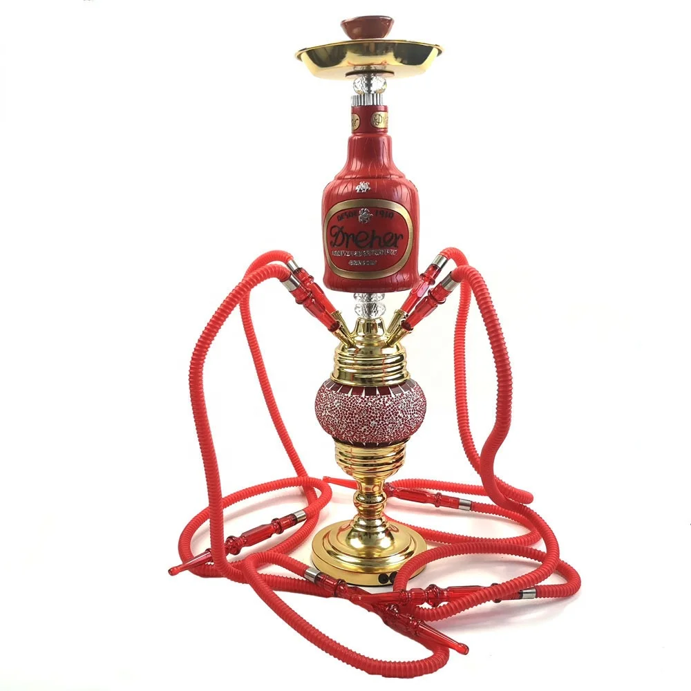 

2021 Arabian hookah full set of bar light hookah accessories four person hookah set shisha