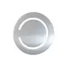 Top sale custom metal silver round blank bookmark for book