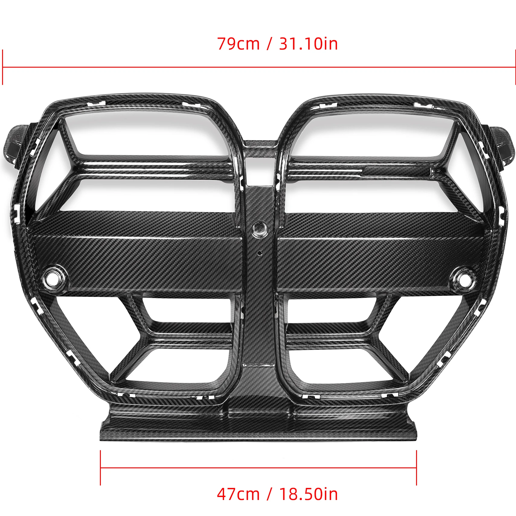 

Auto Parts Carbon Fiber Black Grills Custom Car Front Grill Parts for BMW G80 M3 & G82 G83 M4 2021-2022