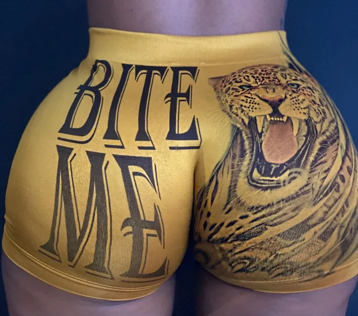 

In stock Booty Sports Fashion Candy Snack Shorts Set For Women, Custom color