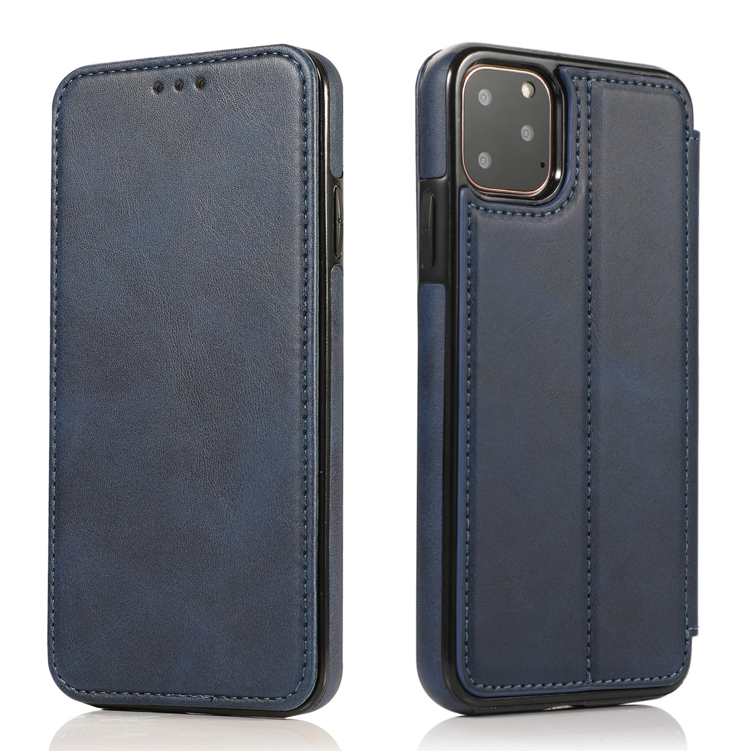 

2021 high quality leather flip wallet phone case for iPhone 12 Pro max leather book cover flip cover, Multiple colors