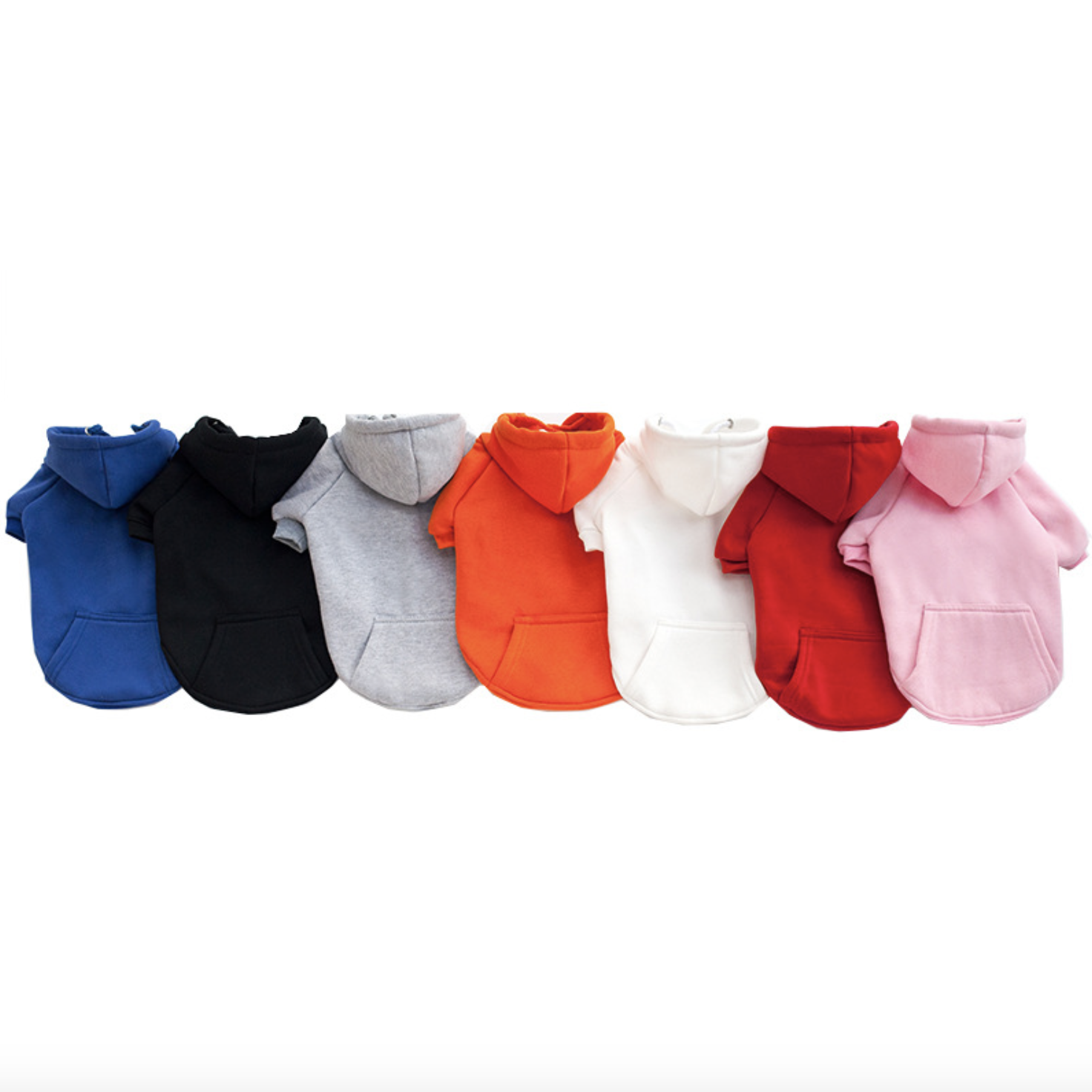

Wholesale Designers Luxury Small Blank Dog Clothes With Hoodie, Blue,black,white,red,orange,gray,pink