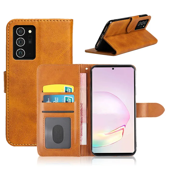 

Premium Leather Case for Sumsang Galaxy FEEL2 , Mokaisi Factory Cell Phone Flip Cover for SAM A41 SC-41A A20 A30 A21 SC-42A A51, 8 colors