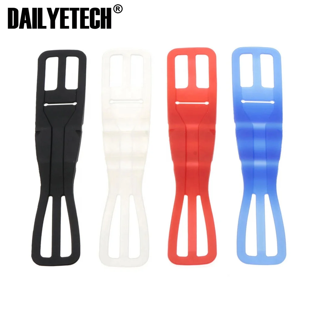 

Universal Silicone Elastic Bicycle Motorcycle Bike Mount Holder for Mobile Phone, Black/white/red/blue