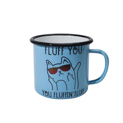 

Mikenda 350ml wholesale creative color change enamel cup gifts customized LOGO thickened color enamel mug 8cm
