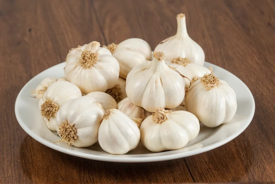 Garlic plants growing in garden bed with proper spacing and healthy green shoots