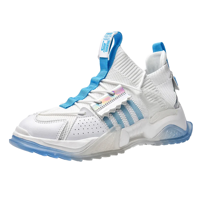 

2021 New style men's hip hop casual sneakers men comfortable breathable Knitting mesh high quality men's fashion mech sneakers