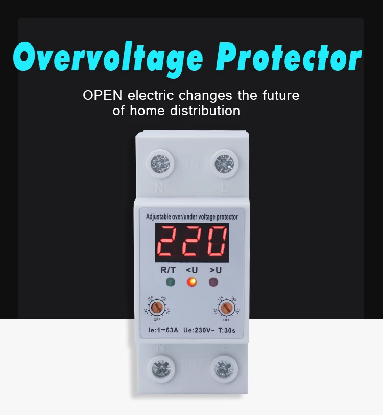 Obaz Intelligent Adjustable Over Current Under Voltage And Over Voltage