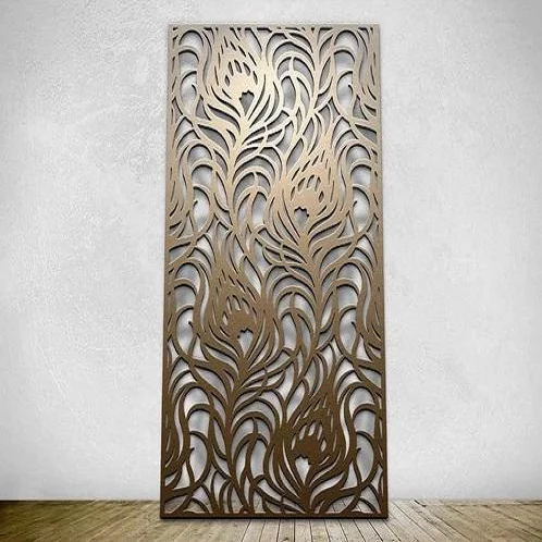 

Outdoor decorative laser - cut metal panels, Customized color