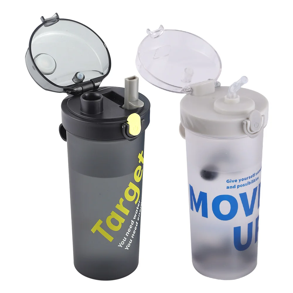 

Promotion Plastic Water Bottle with Straw Lid