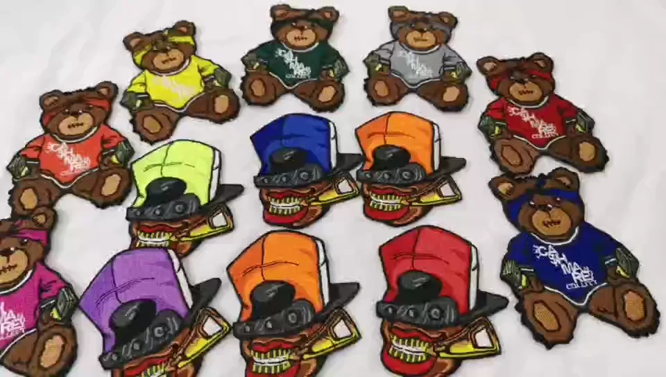 Custom Embroidered Clothing Hat Patches,Name Logo Patches For Clothing