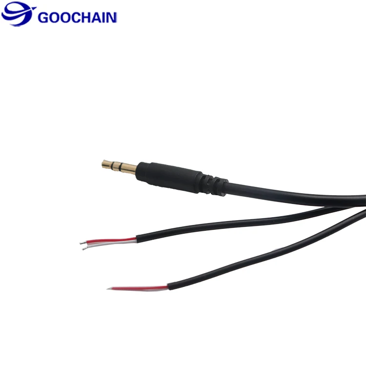 Headphone 3.5mm Plug Aux Cable Male To Y Splitter Bare Wire Stereo Jack