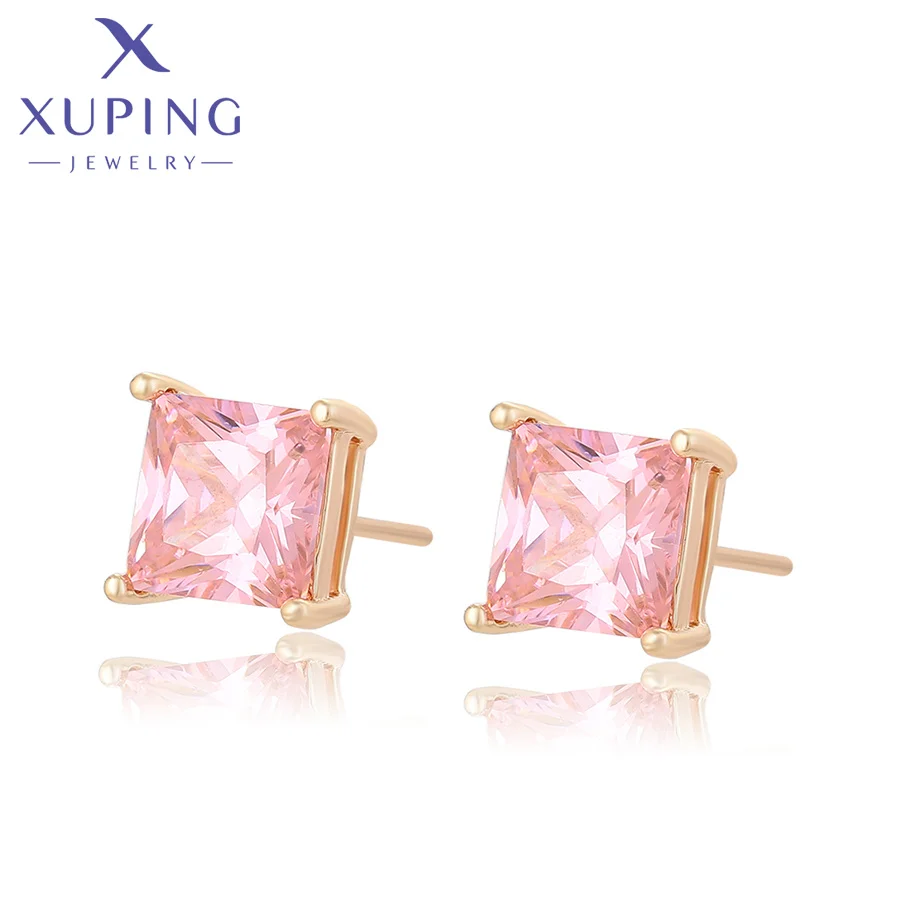 

M&L-14E2351602XuPing jewelry exquisite diamond-studded cute Elegant Simple 18K gold color design sense earrings for ladies