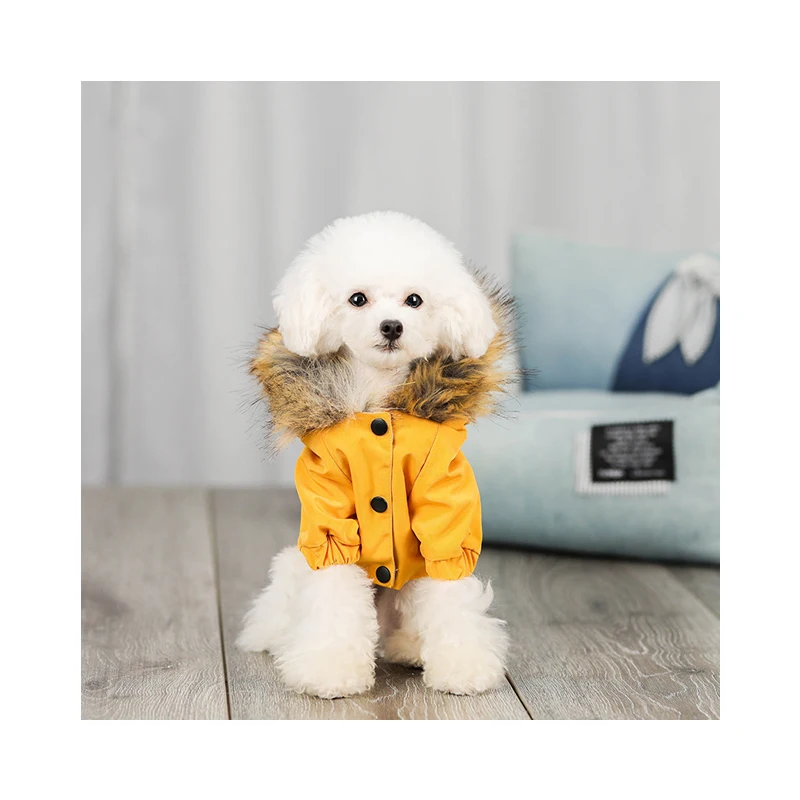 

Popular Custom Design Luxury High Fashion Waterproof Coat Simply Dog Ropa Navide a Para Perros Pet Clothes, Orange yellow beige blue