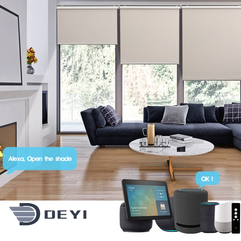 

Deyi Smart roller blind motorized Blinds Window Shades, Customized color