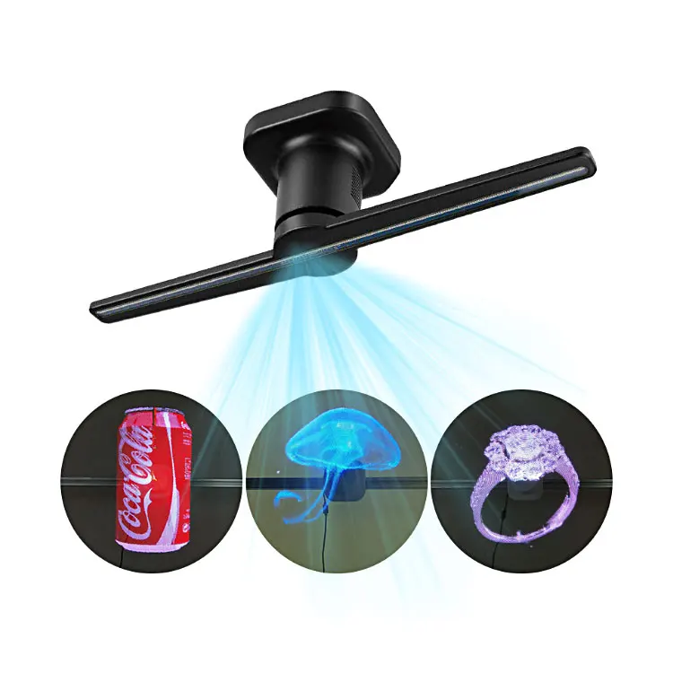 

hologram display spinning professional fan led 3d holographic projector