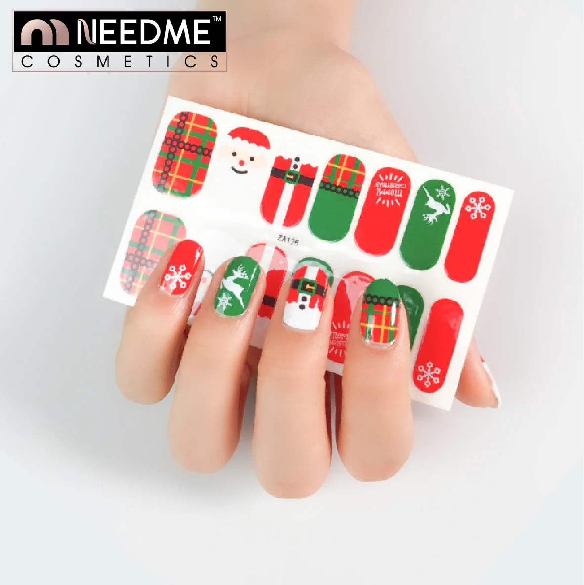 

2021 New Christmas nail art sticker waterproof 2 weeks lasting nail wraps stickers for Nail art DIY 50 PCS/LOT, Multi for choose