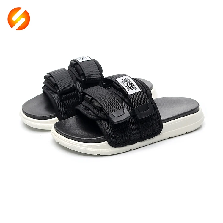

New arrival all size range soft sole comfortable durable men sports slippers, White,black,camo
