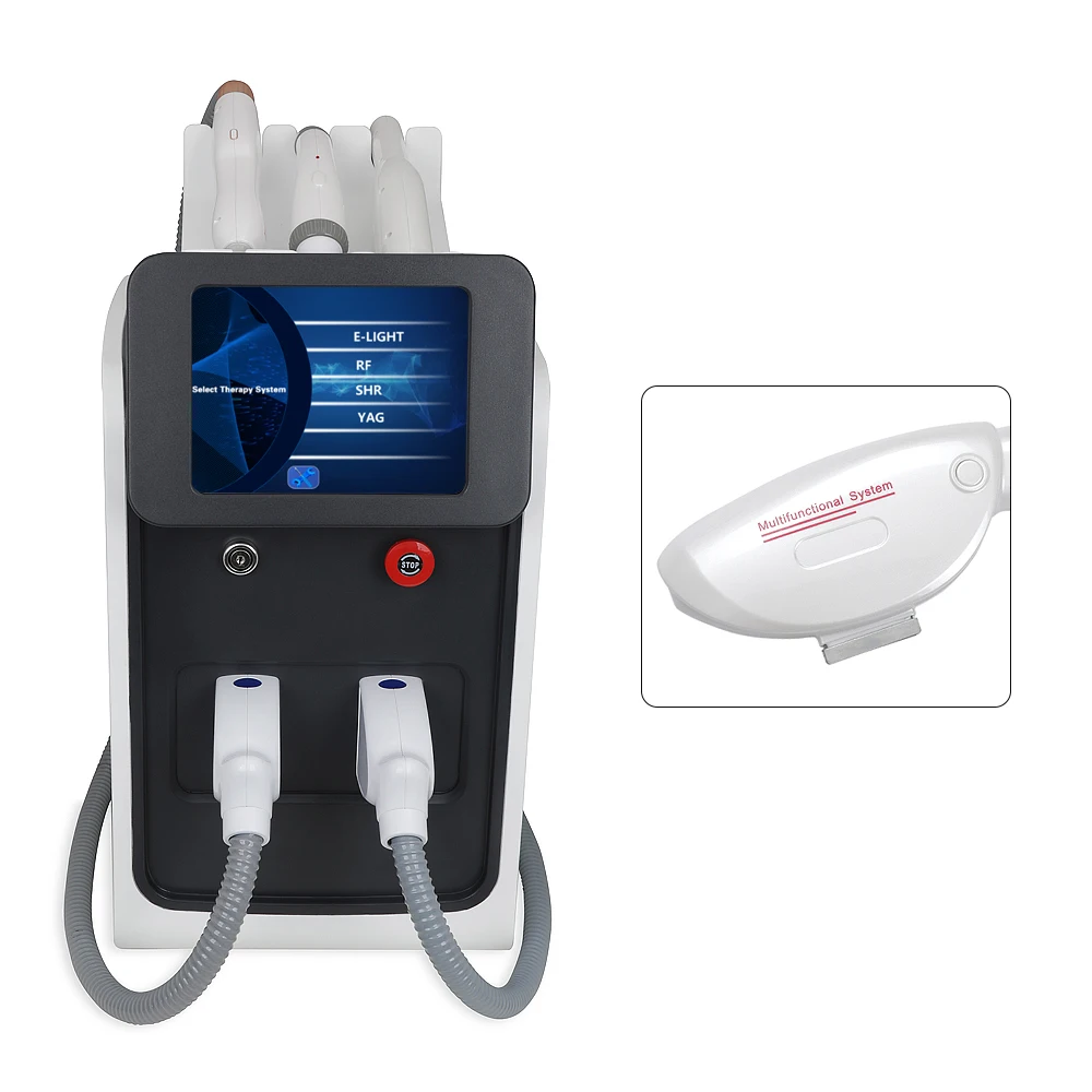 

2020 latest portable IPL laser hair removal permanent painless nd yag rf Skin Rejuvenation, White