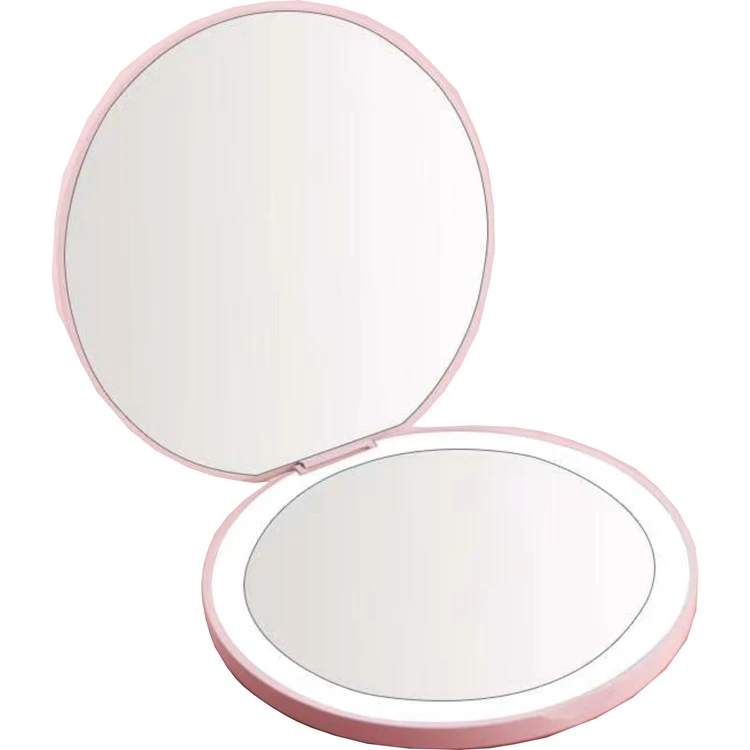 

Portable vanity mirror bedroom HD fill light makeup mirror light without flicker USB port charging 75G led flip mirror