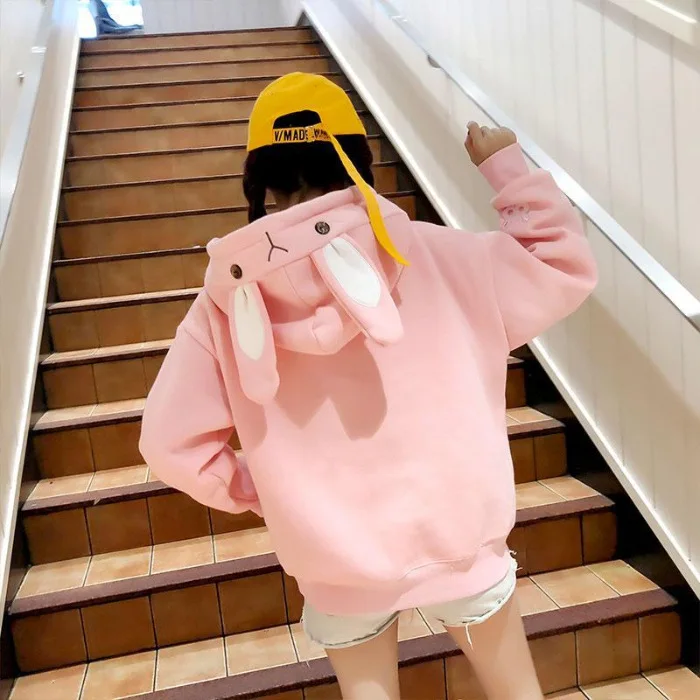 

2021 Cute fashion rabbit hoodie for autumn and winter, Shown