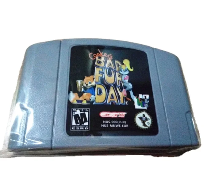 

Video game card for N64 Conker's bad fur day game card for N64