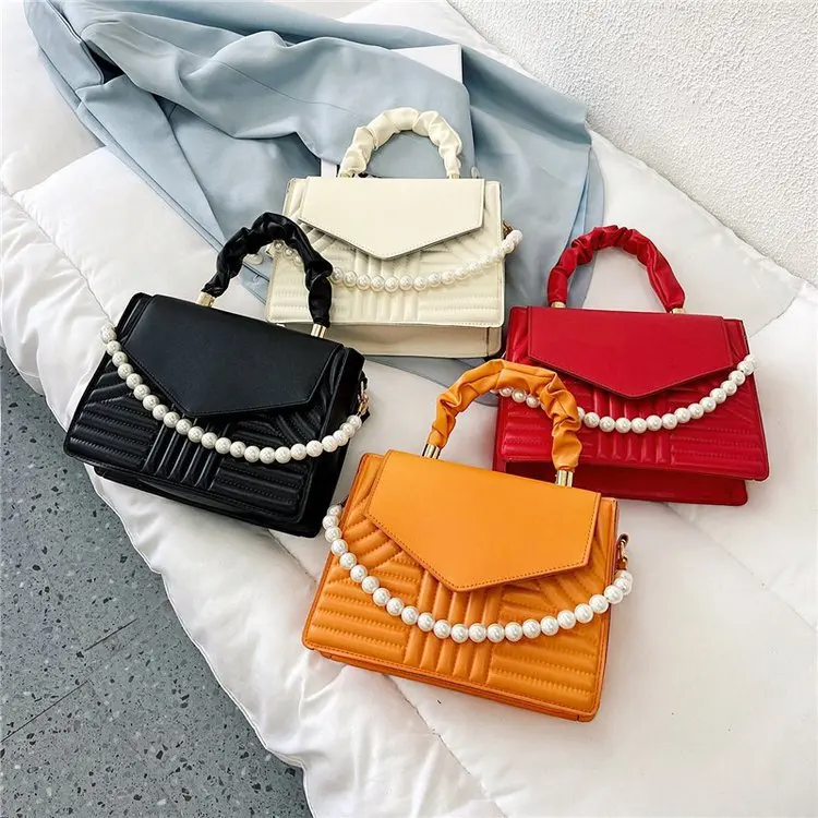 

Fashion Girl Purse Small Messenger Mini Bolsas Pearl Square Bag Shoulder Messenger Bags Women Handbag, 4 colors