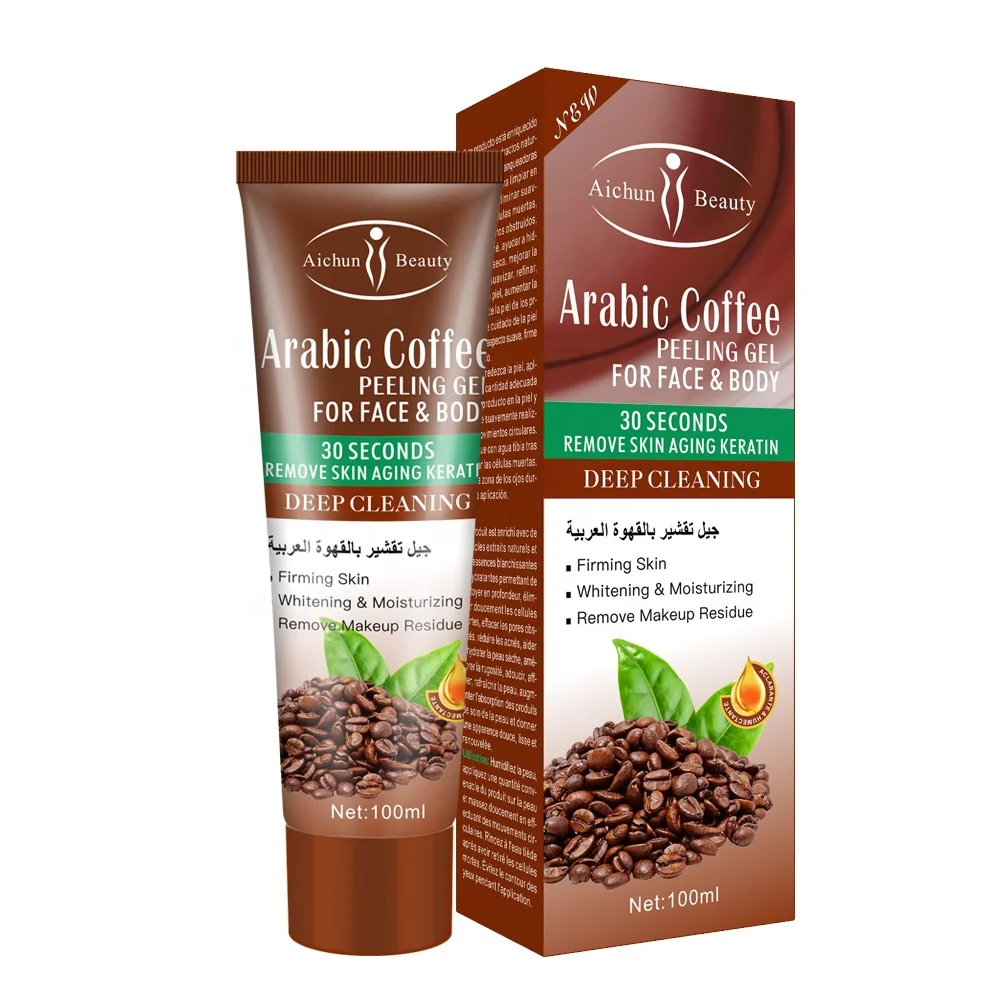 

Private Label Arabic Coffee Deep Cleaning Face and Body Peeling Gel