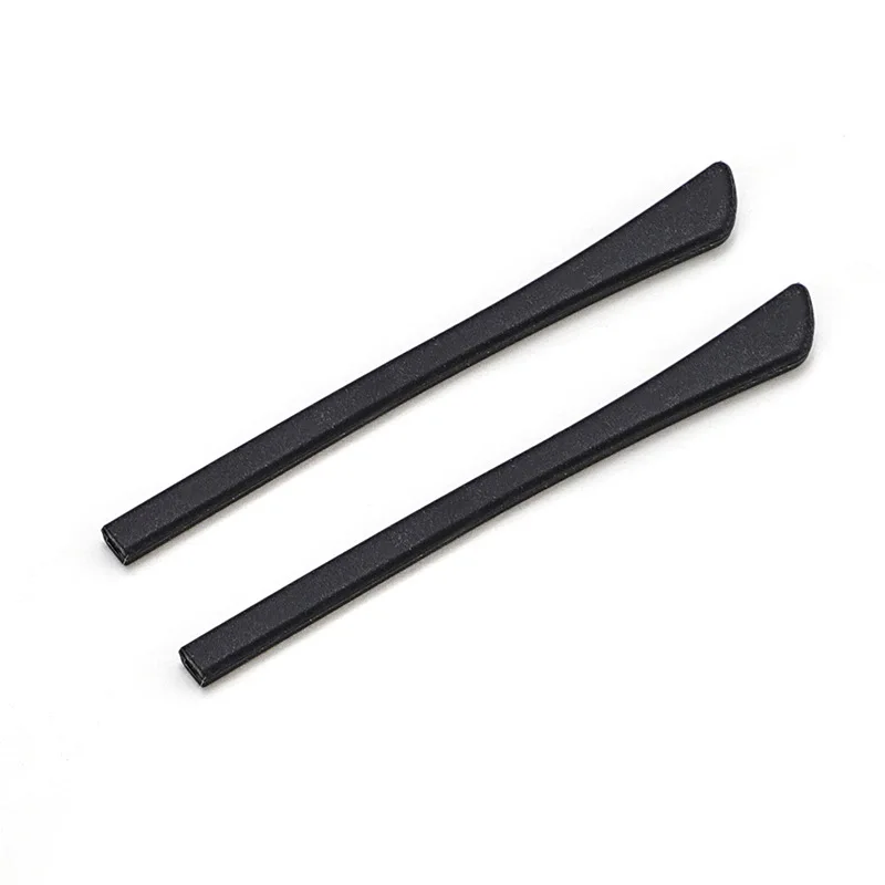 

Black Flat Shape Glasses Foot Set Cover Eyeglasses Anti-skid Sleeve Soft Silicone Prevent Allergies Ear Hooks