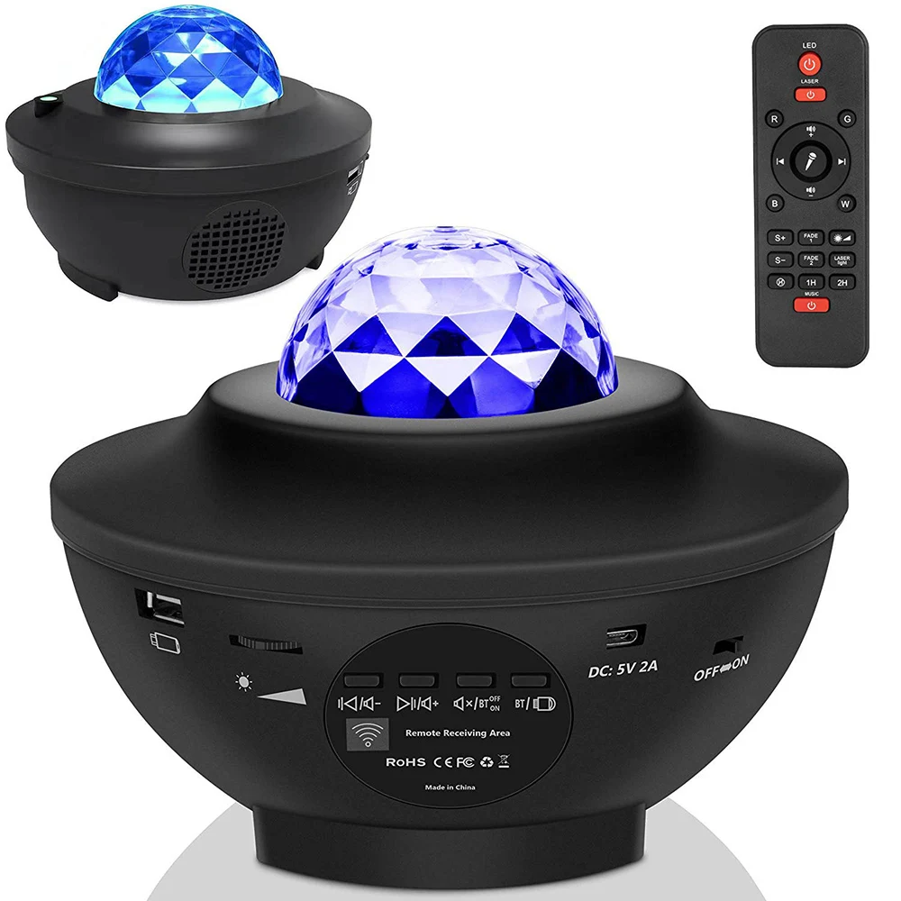 

2021 Galaxy Star Projector Remote Control Multicolor Music LED Night Light Colorful Projector for baby