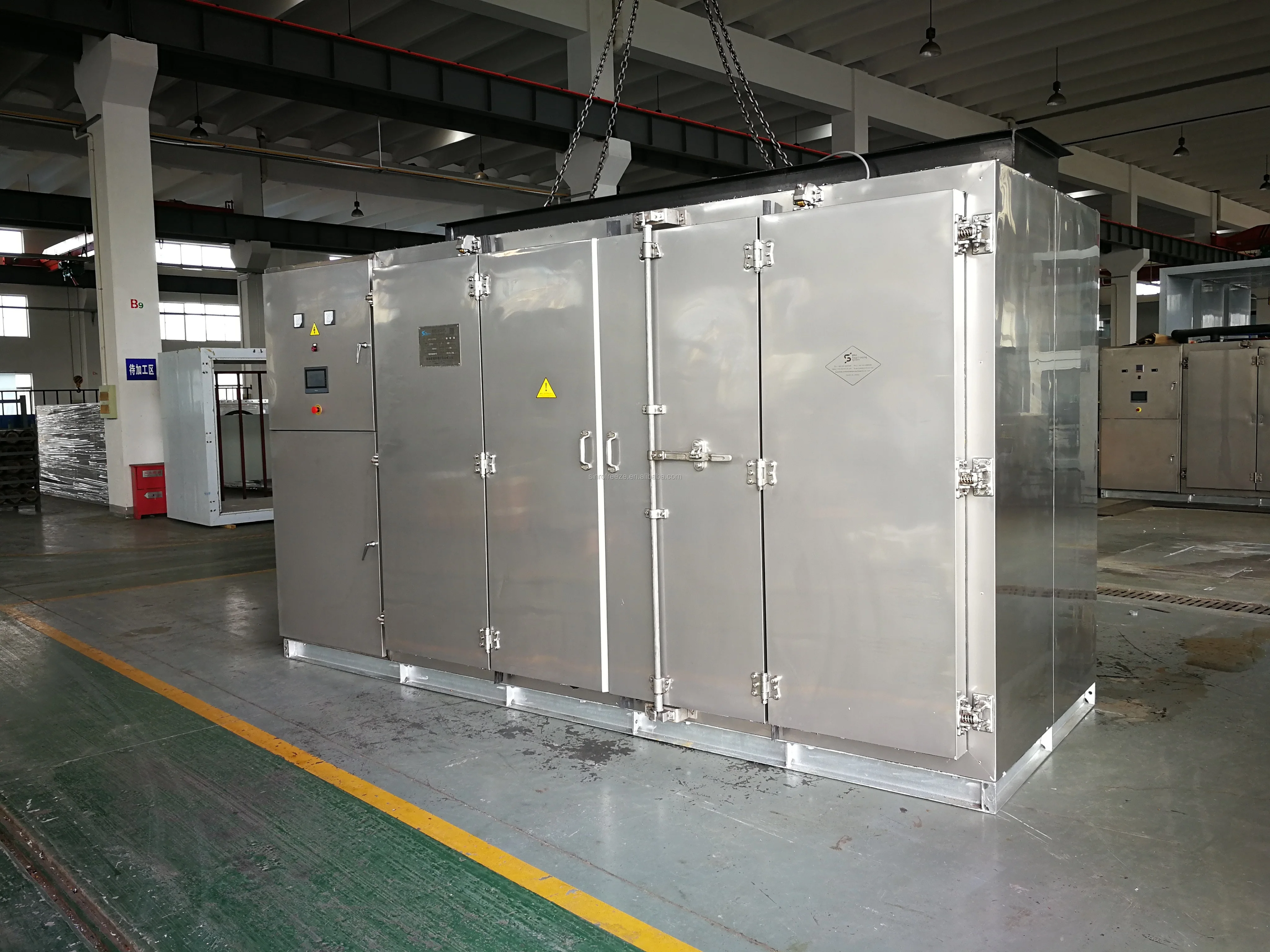 
contact freezer horizontal plate quick freezing 1.5kg shrimp tray 