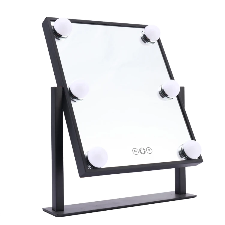 

Hot selling beauty hollywood makeup mirror with led lighted bulbs for salon