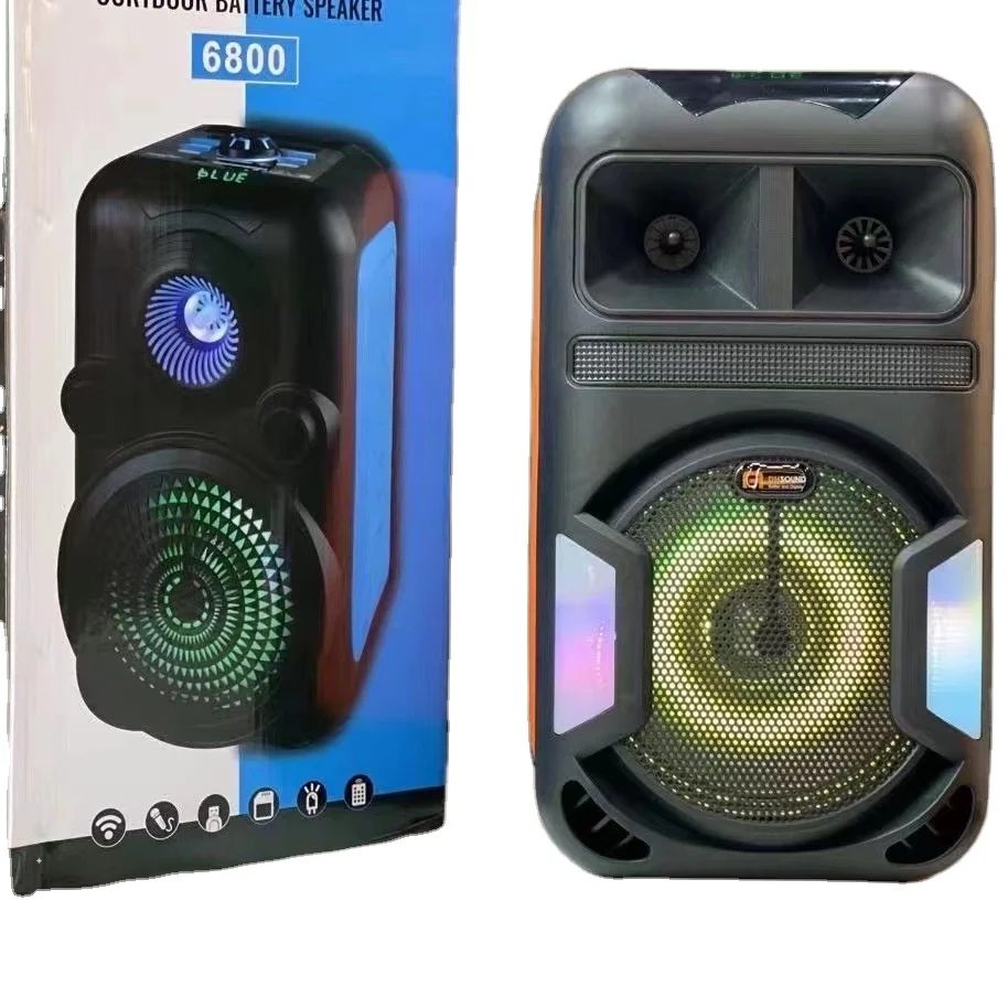 

DH-6811 Kimiso 8inch New design speaker Portable Deepbass subwoofer speaker with karaoke system