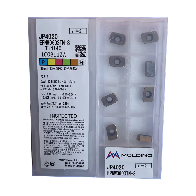 

EPNW0603TN-8 JP4020 MOLDINO Hitachitool Indexable Carbide Milling Insert