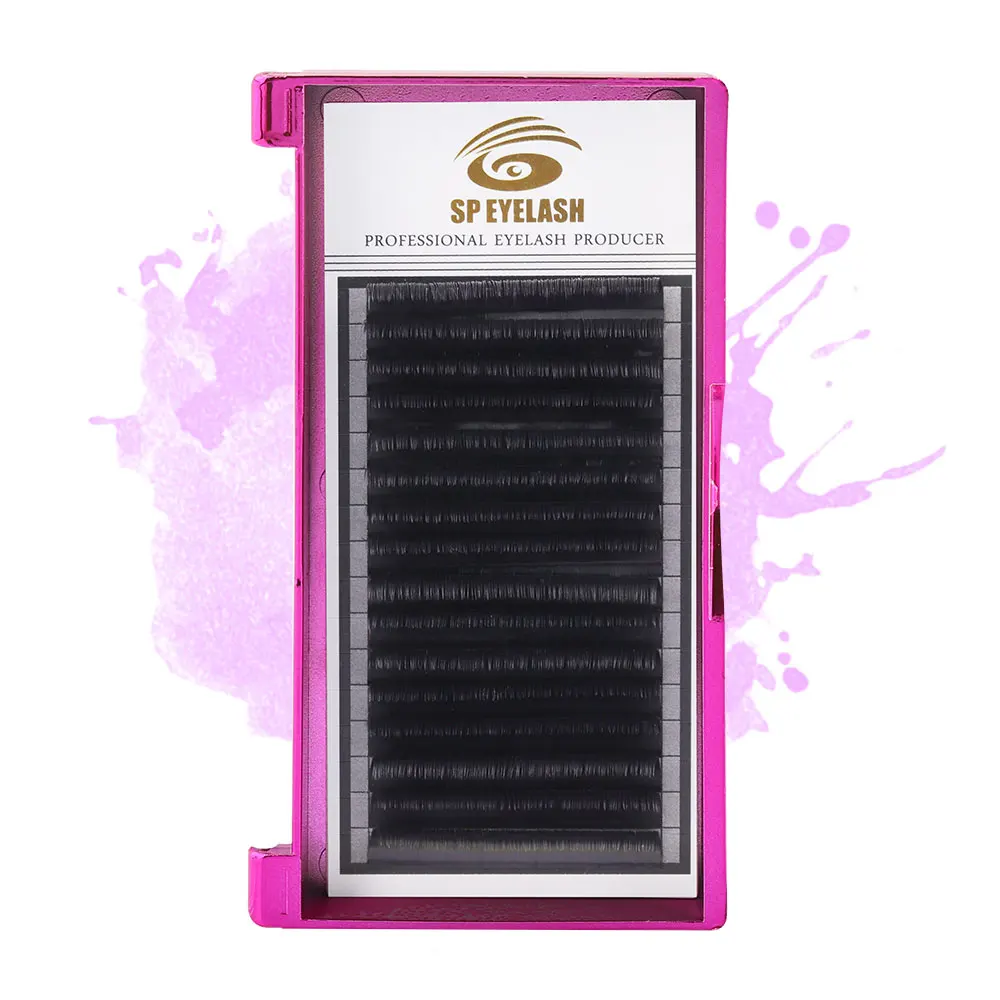 

Wholesale volume SP 0.07mm XD blooming strips eyelash extensions, Natural black