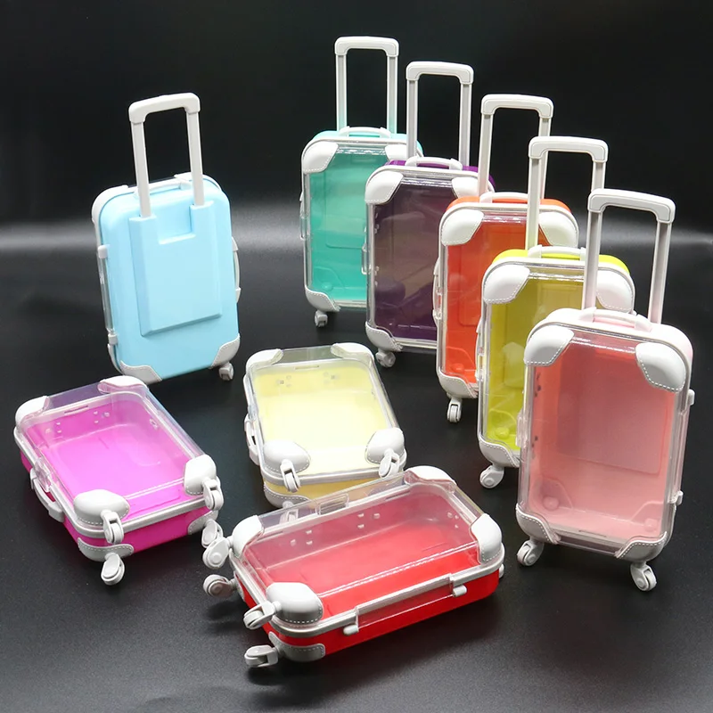 Custom Empty Eye Lash Box Lashbox Mini Luggage Small Eyelash Packaging Suit Case Eyelash Suitcase for Eyelashes