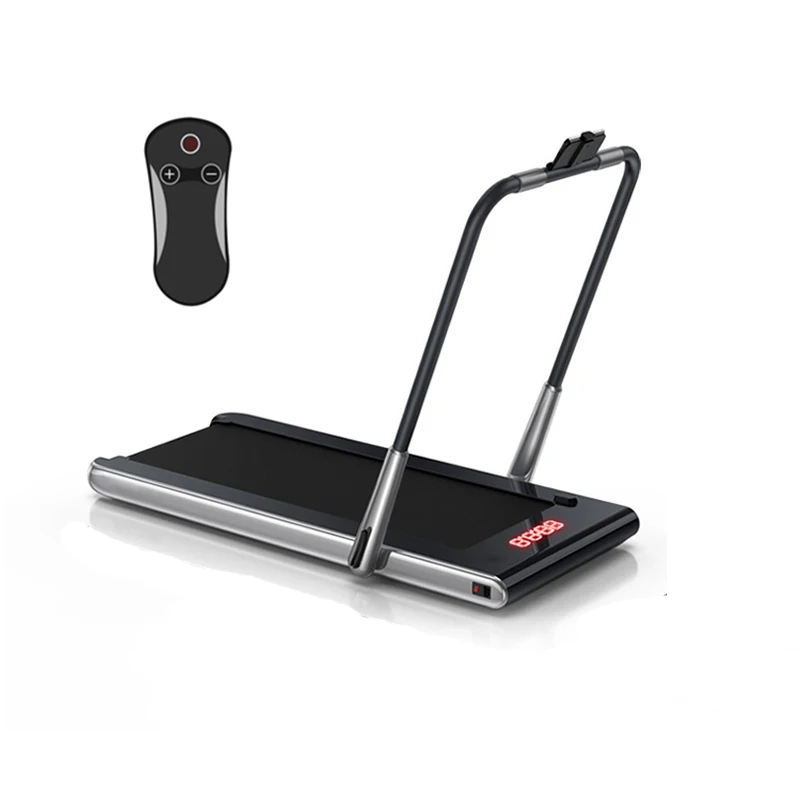 

New 2 in 1 treadmill foldable under desk walking pad home running machine, Black/red