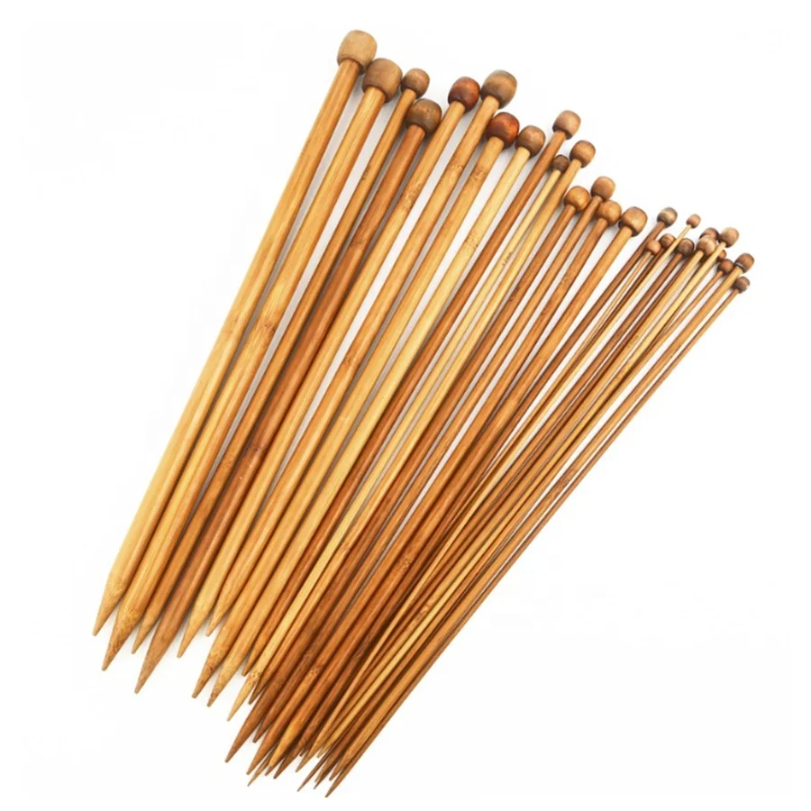 

manufacturer wholesale 25cm 36cm 18pairs/36pcs bamboo needles knitting needles