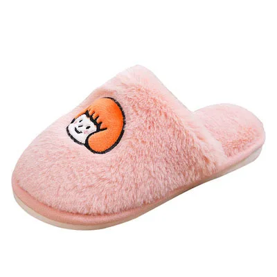 

winter cotton slippers for ladies home plush cute indoor slippers, As picture