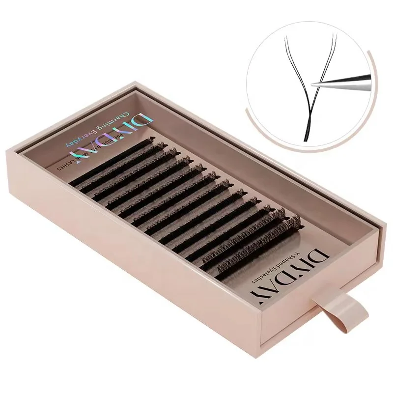 DIYDAY YY Shape Lashes 0.05 0.07 Thickness Individual Eyelash Extensions Other Lashes for Make up