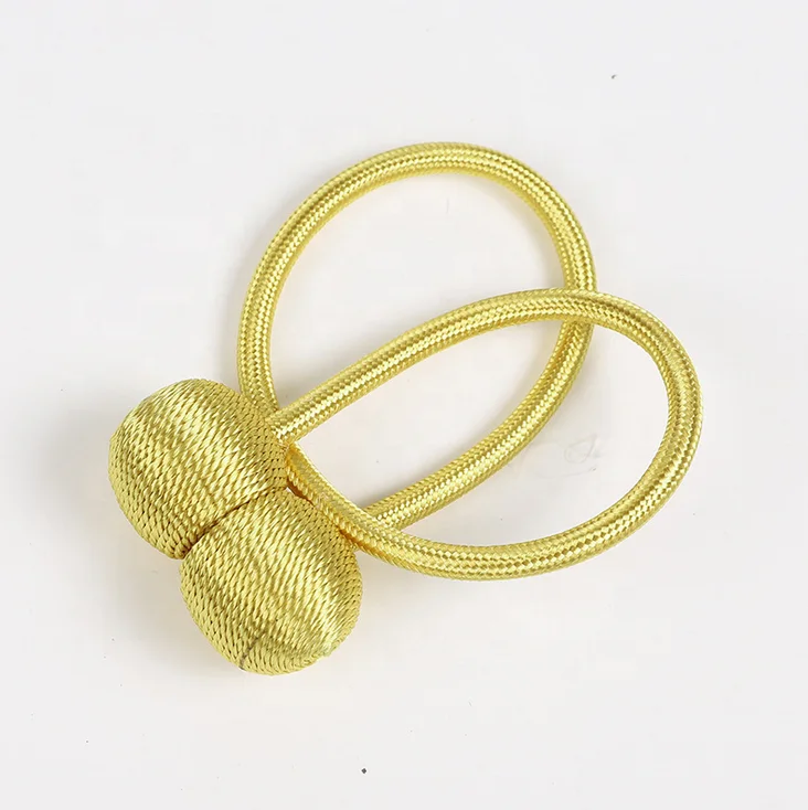 

Amazon best seller Home Decor Curtains Accessories Polyester Ball Curtain Buckle Holder Tieback Clips Magnetic Curtain Tiebacks, 18 color