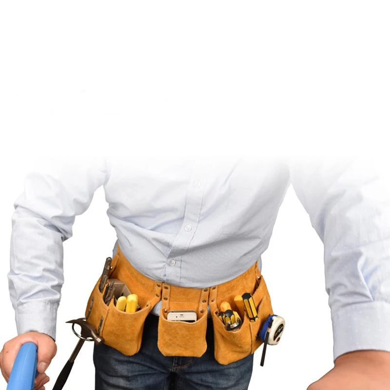 
Factory Hot outdoor leather tool belt bag canvas pouch edc organizer for quality buyer 