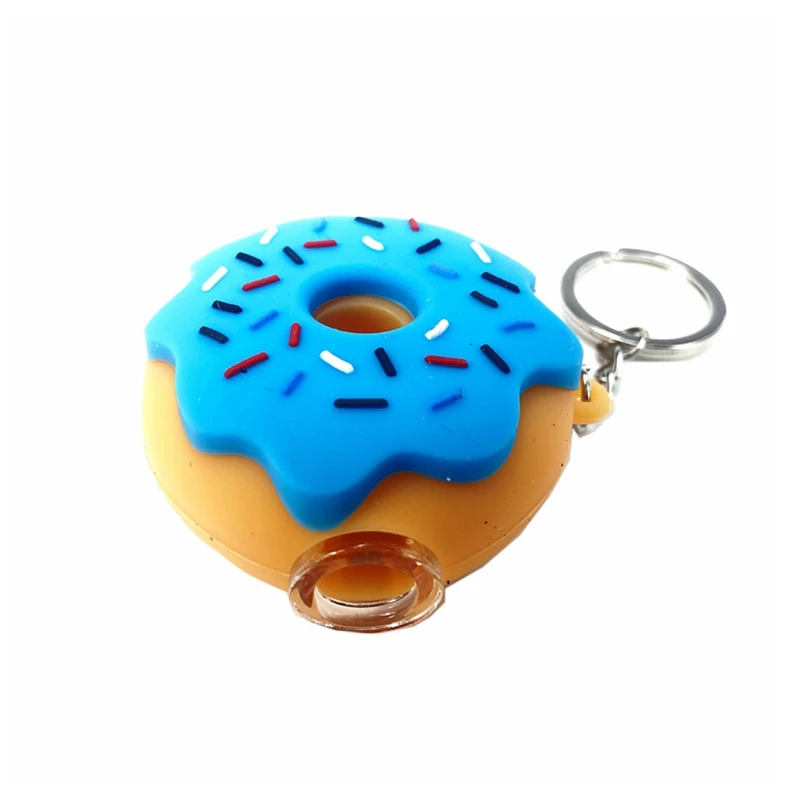 

Heat Resistant Silicone Keychain Design Water Glass Bowl Tobacco Herb Pipe Smoking Pipe Keyring Accessories, Yellow