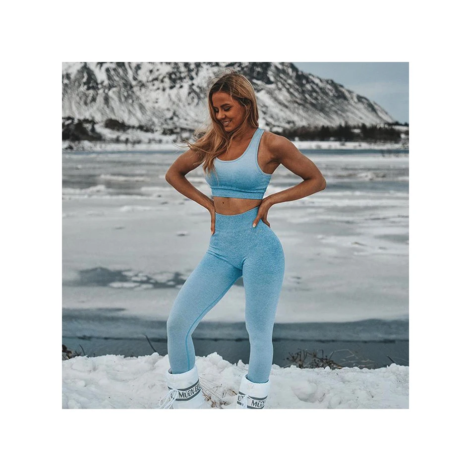 

New Customized Colors and Sizes Women Seamless Set for Exercise and Yoga