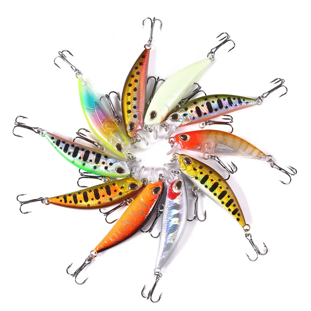 

New Sinking Minnow 5.8cm 5.4g ABS Plastic Artifical Large fishing lure Wobblers Fishing Lures Bass