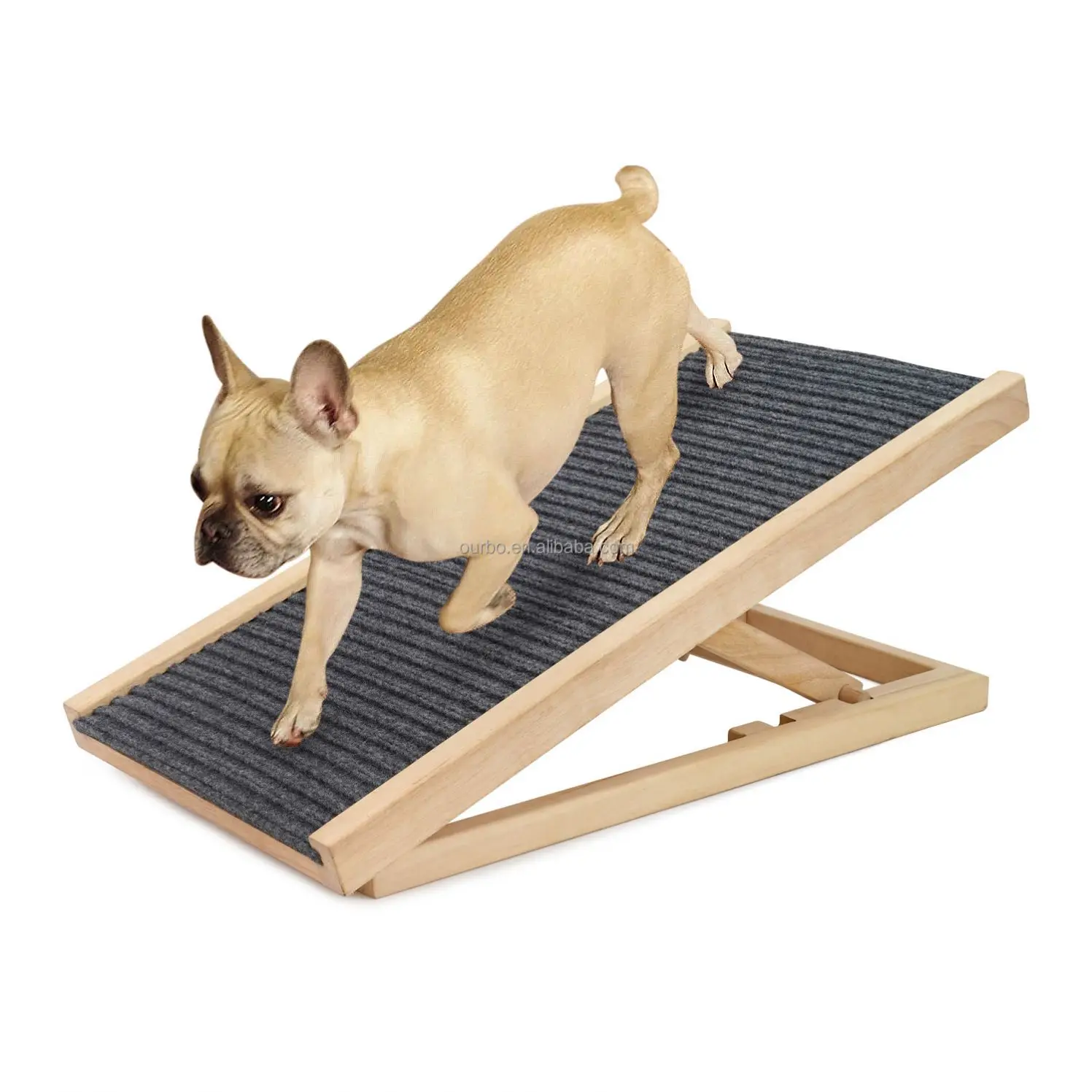 

Customized Durable Pet Ladder Ramp Stairs Wooden Wood Dog Cat Ramps, 2 colors