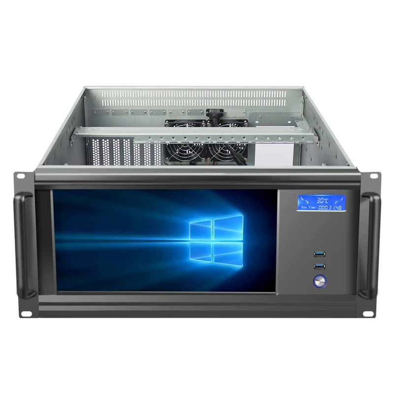 

New model 5U Industrial case with 13.3" LCD 1920*1080 touch HD screen LED support 12*13 inch MB