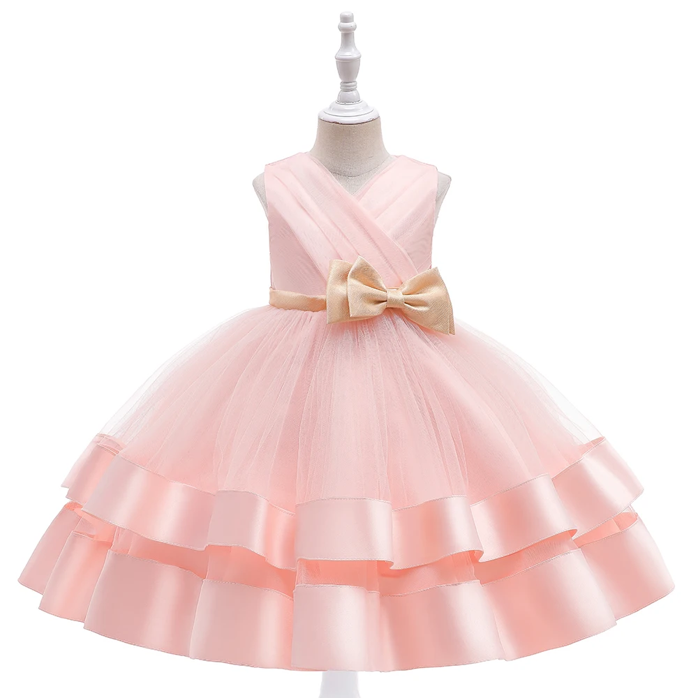 

FSMKTZ summer sleeveless Birthday Party Dress new design elegant dresses for kids