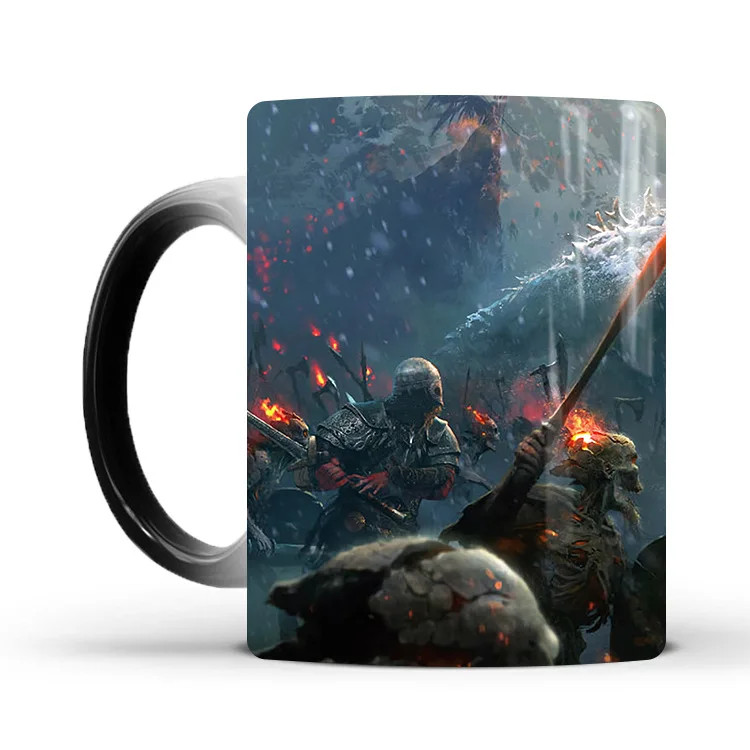 

Hot Sell Dragon Ball GOD OF WAR Mugs Coffee Cup Magic Mug, Black