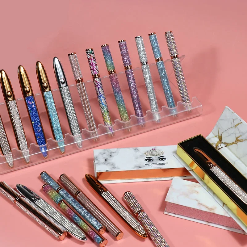 

Slim Waterproof Liquid Self Adhesive Makeup Eyeliner 2021 Rose Gold Water Activated Eyeliner Palette Eyeliner Gluepen For Makeup, Black color
